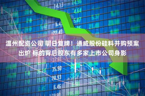温州配资公司 明日复牌！通威股份硅料并购预案出炉 标的背后股东有多家上市公司身影
